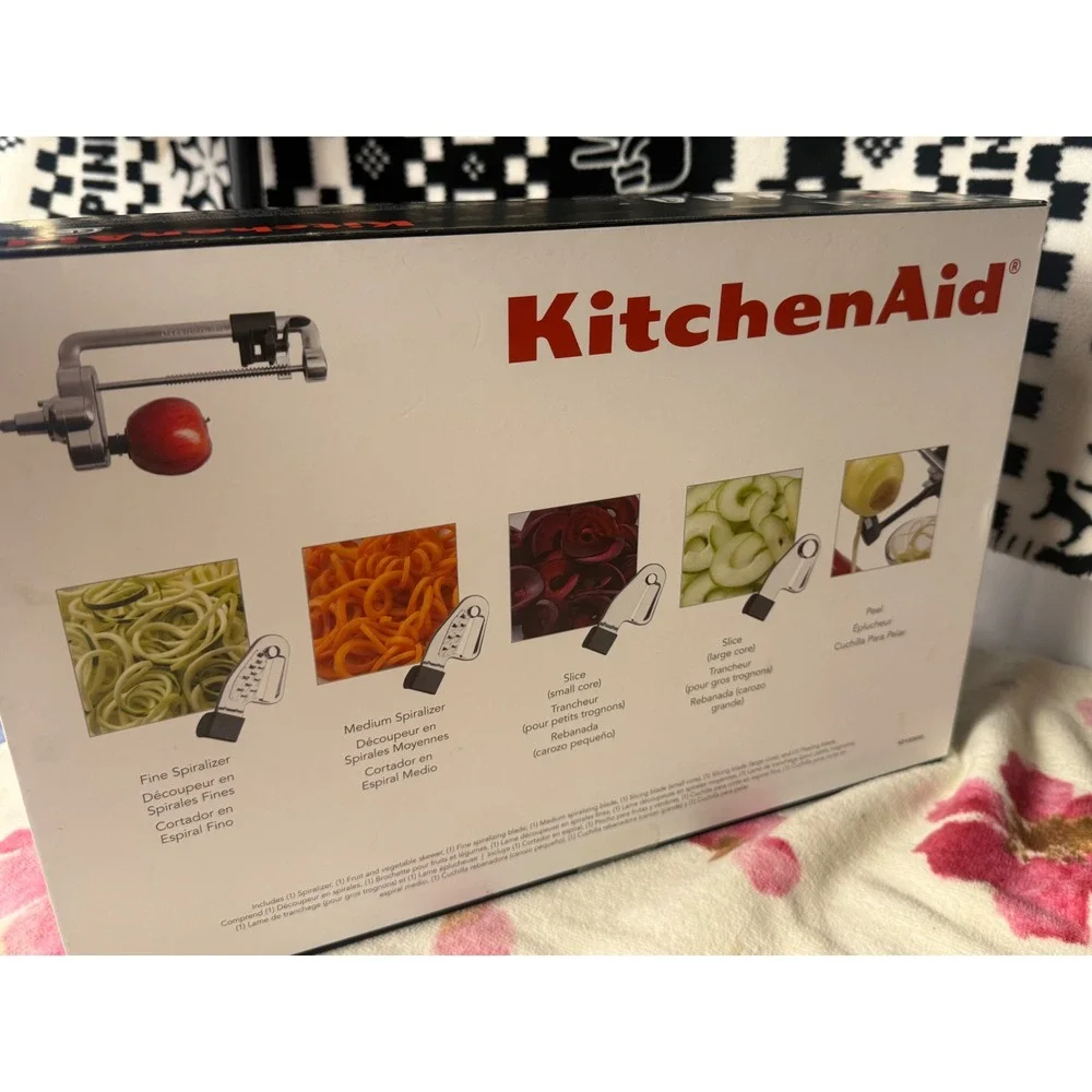 KitchenAid KSM1APC Spiralizer Plus Peel Core and Slice Stand Mixer Attachment